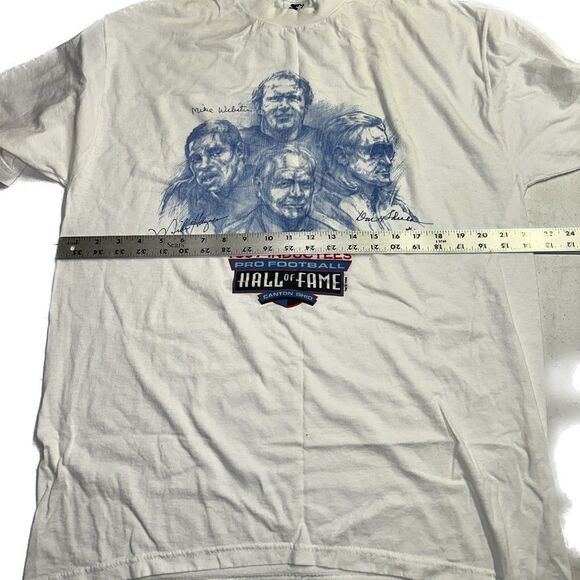 Starter 1997 Pro Football Hall Of Fame T-Shirt Men’s Size Large White NFL 90’s - Picture 5 of 6